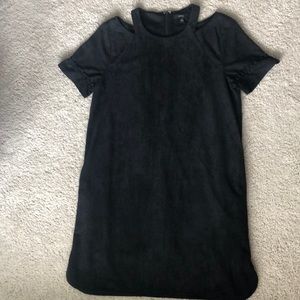 Very J Black Suede Dress